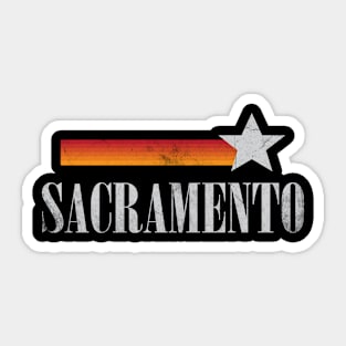 Sacramento California Vintage-Style Sticker
